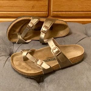 Graceful Taupe Birkenstock Mayari Birko-Flor, 38R